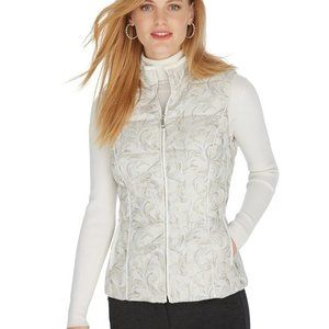 WHBM Packable Jacquard Puffy Vest